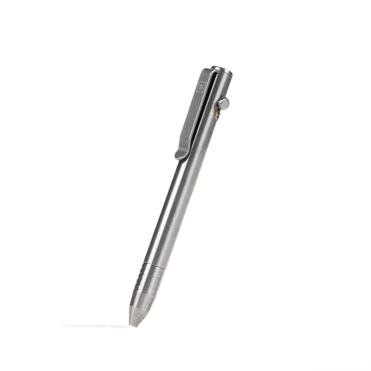 BIG IDEA DESIGN Base Line Bolt Action Pen (Titanium Raw)